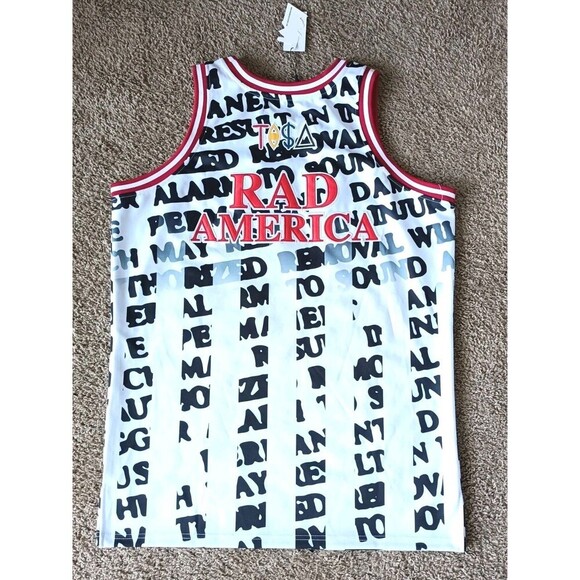 Headgear Classics TISA Basketball Jersey Red America Men's Size XL NEW - Picture 5 of 8